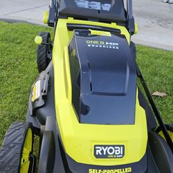 RYOBI 18V CORDLESS  BRUSHLESS SELF-PROPELLED LANW MOWER TOOL ONLY NEW 