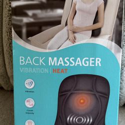 Back massager with heat