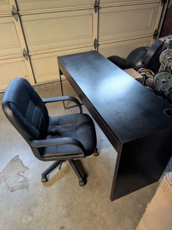 Office desk and chair