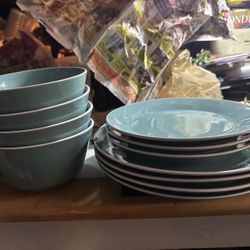 Blue Plate Set