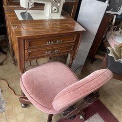 Sewing Machine & Chair 