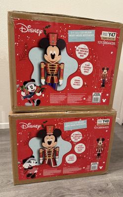 *BUNDLE* Disney 5 ft Animated Minnie & Mickey Mouse Nutcracker 2025