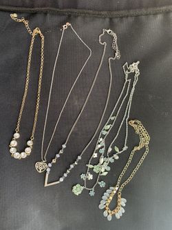 Five fashion necklaces