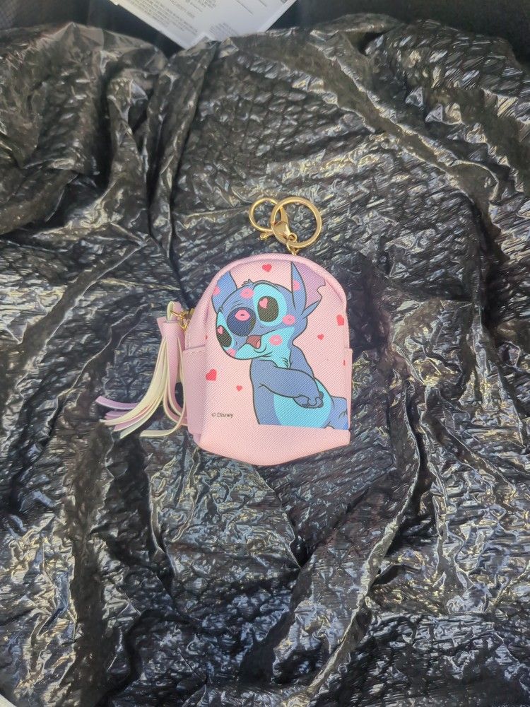 Stitch Keychain Coin Bag