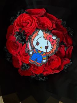 Hello Kitty/ Chucky bouquet 🥰