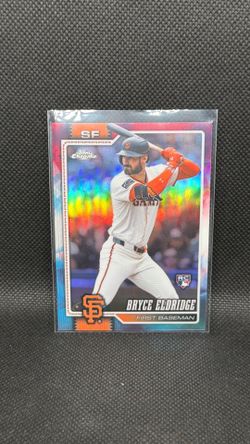 2026 Topps Chrome Bryce Eldridge Red White and Blue Giants RC Rookie Card