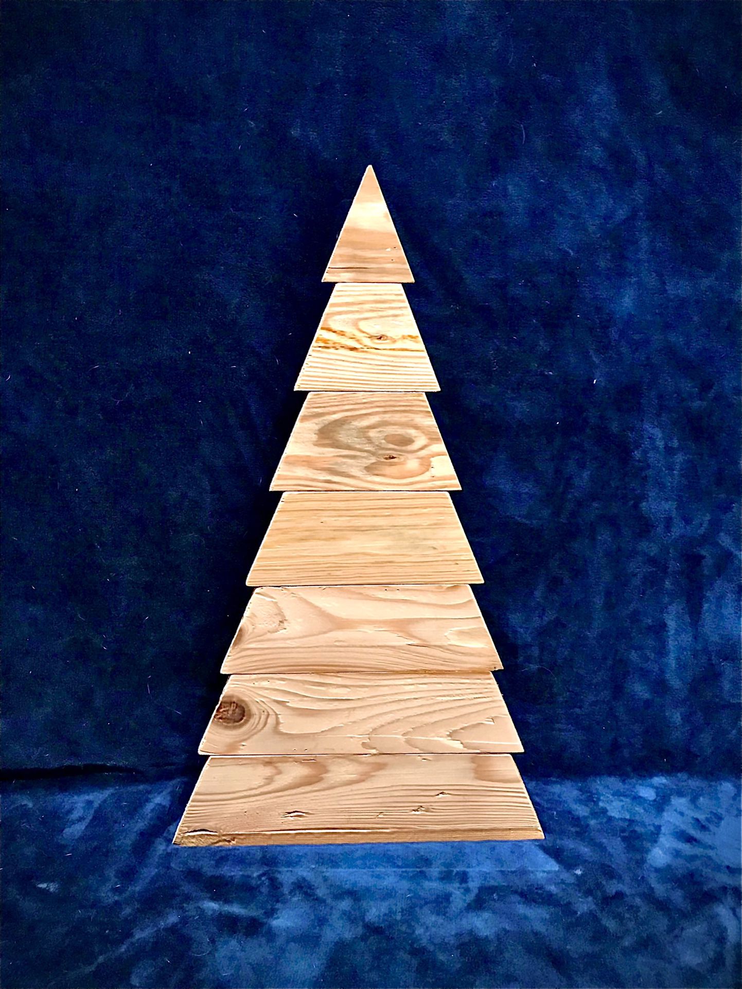 25” Wooden Christmas Tree Decor Prop Decoration New