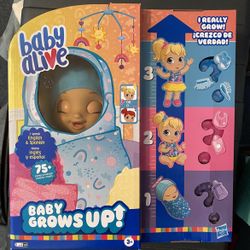 Baby Alive Baby Grows Up Doll 