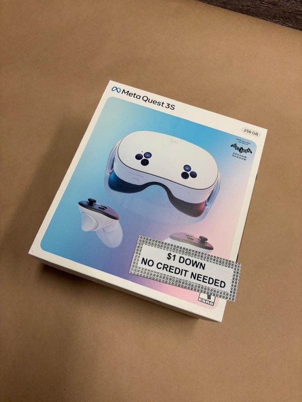 Meta Quest 3s Brand New Gaming Console - Only $1 Today Pay The Rest Later! 
