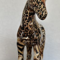 VINTAGE SAFARI Animal Print HORSE Figure 