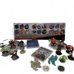 Disney Infinity 2.0/1.0 PS3 Game Portal and Figures Lot Of 14 Figures Bundle