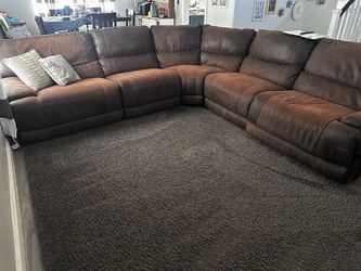 Large couch w/Recliners
