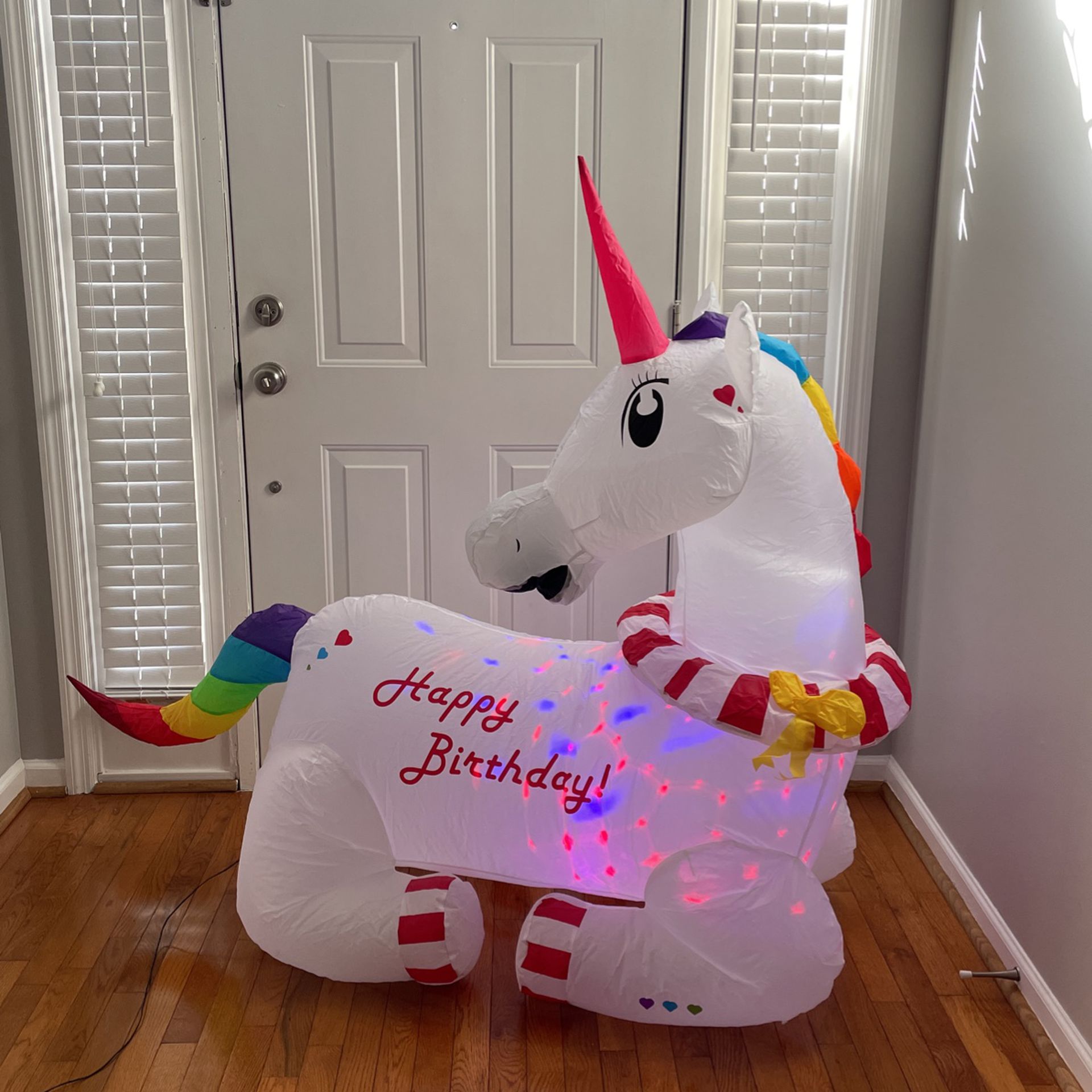 Happy Birthday Unicorn Inflatable  