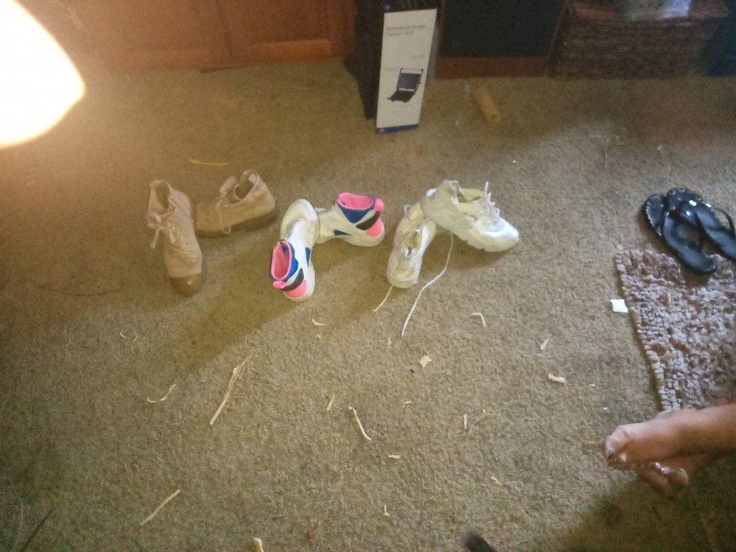 Shoes-  (2) Nike (1) Boot All Size 8.5