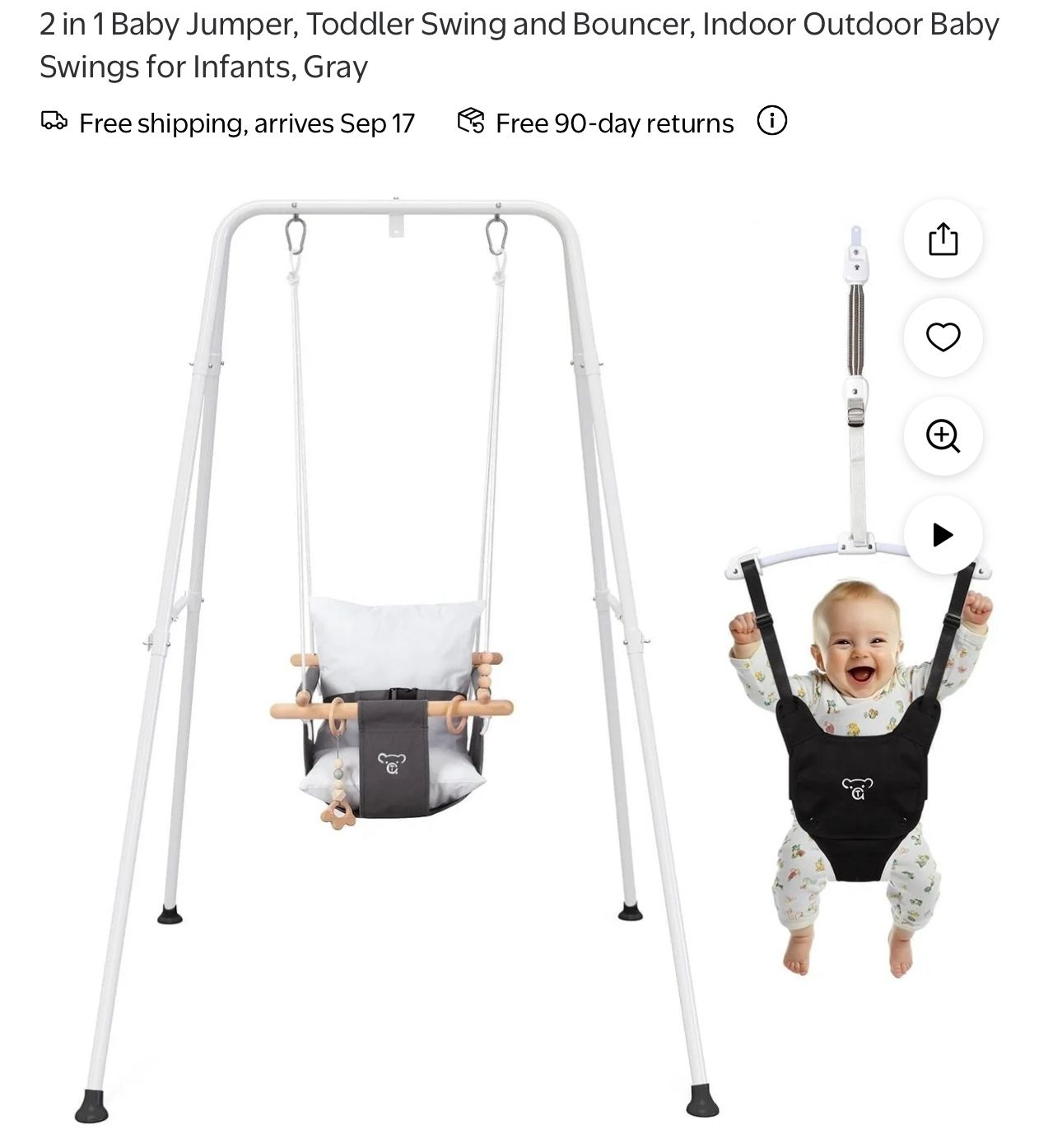Toddler Swing and Bouncer
