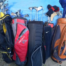$300 TAKES ALL 6 BAGS/37 GOLF CLUBS 