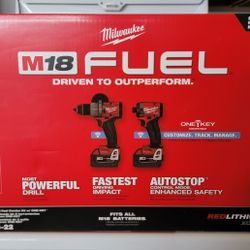 Milwaukee M18 FUEL 2-Tool Combo Kit with ONE-KEY