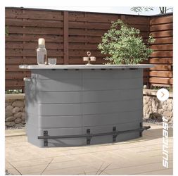 Backyard Oasis Resin Plastic Outdoor Bar