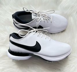 Sz 4 Nike Air Zoom Victory Tour 2 Golf Shoes White Black DJ6570-100 Men's - NWOB