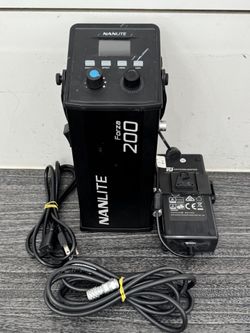 Nanlite Forza 200 Daylight LED Monolight AC Adapter Power Cable & Charger
