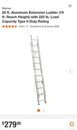20 ft Warner aluminum 225 lb