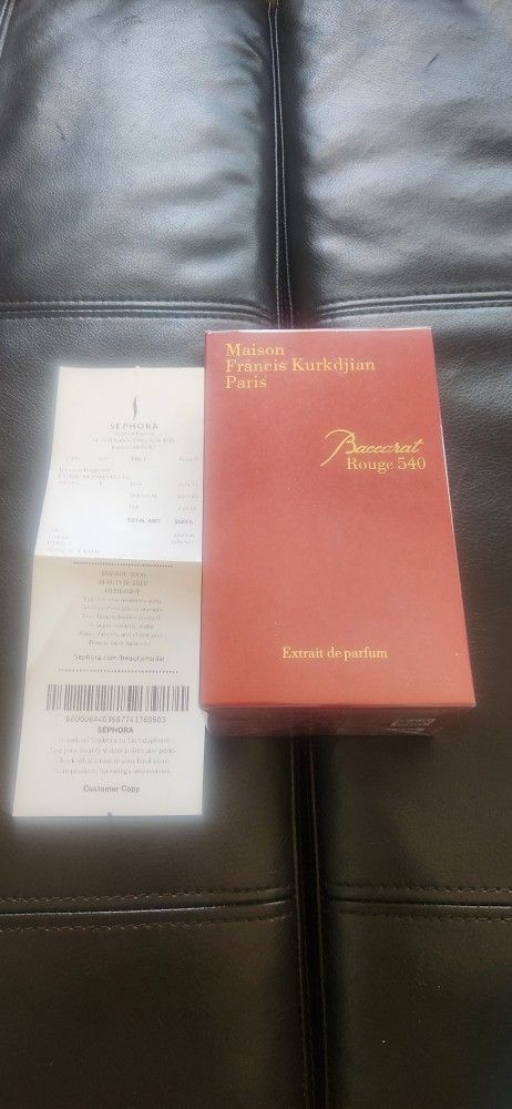 Brand New Sealed Baccarat Rouge 540 Extraite de Parfum