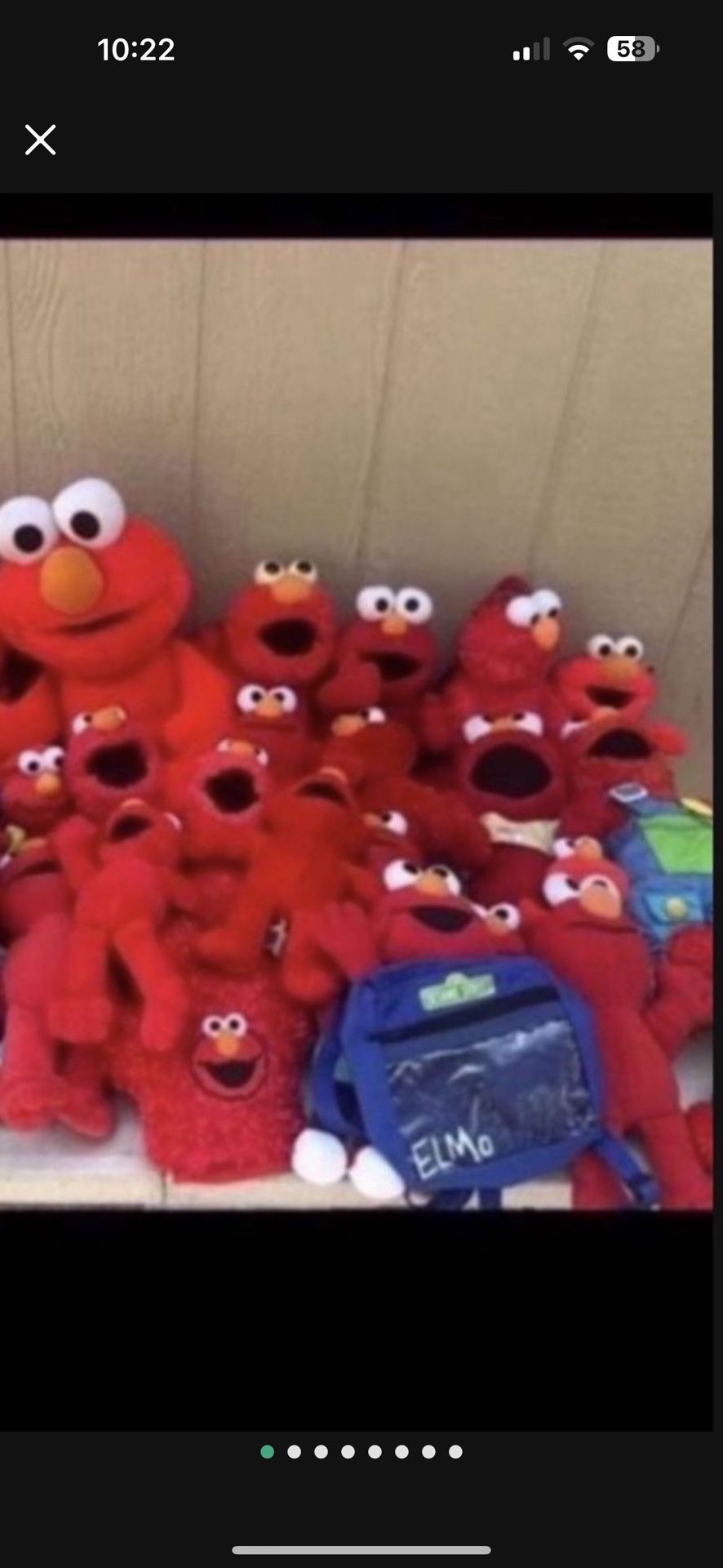 Lot Of Elmo Sesame Street Plushy Collection Some Vintage All Sizes Make Offer