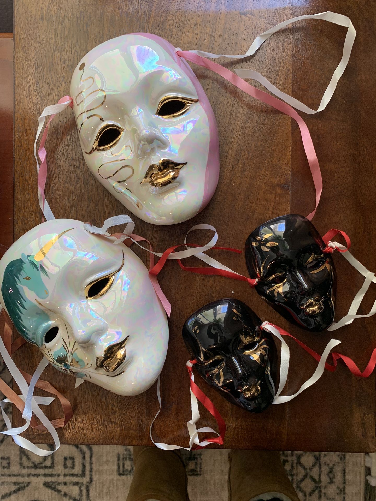 Porcelain Vintage Mardi Gras Mask