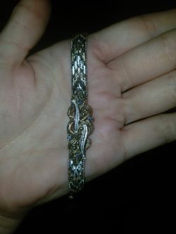 .925 bracelet with gems.