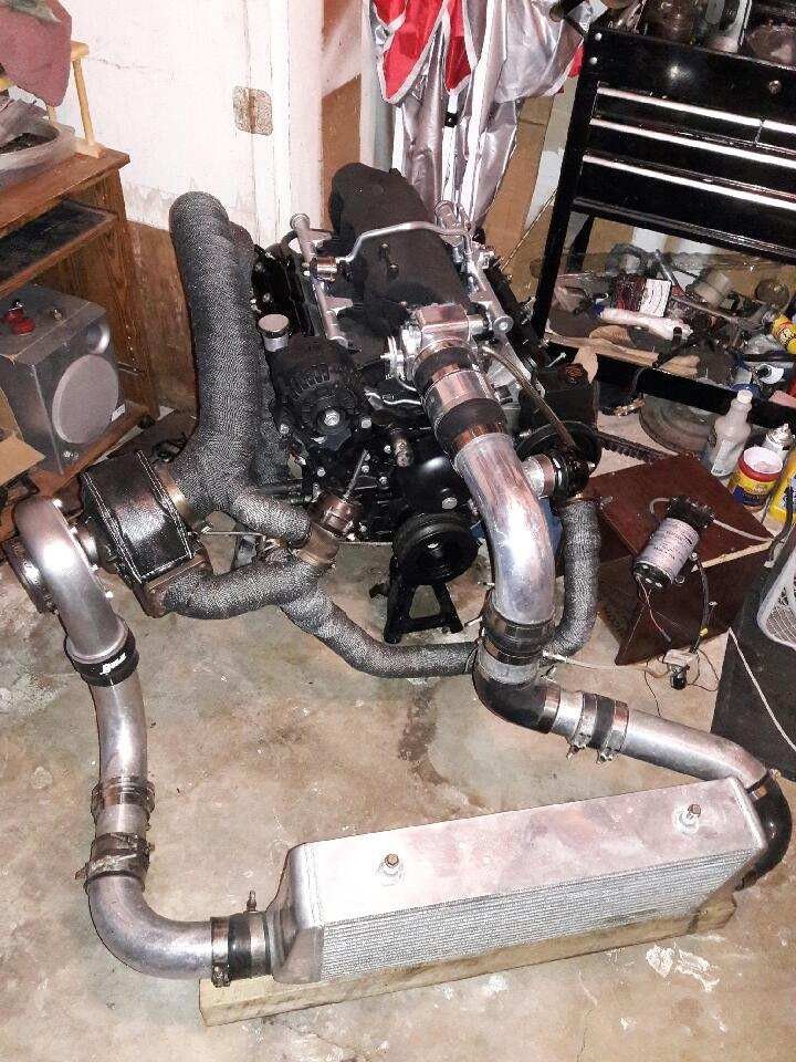 Shaved and ported LS truck intake/fuel rails