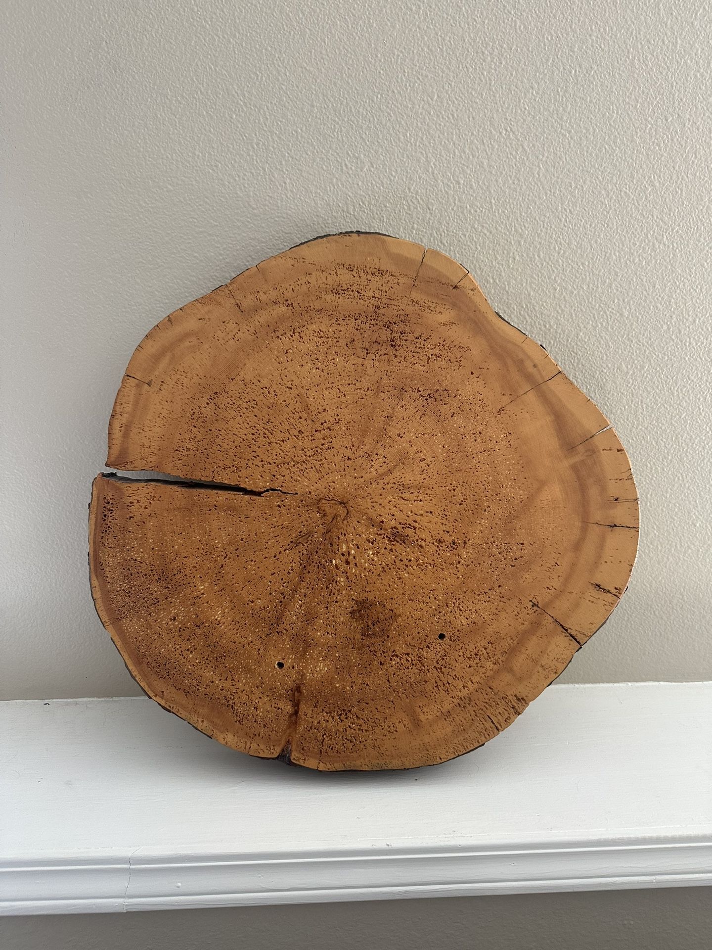 Custom Live Edge Wood Round wall art 
