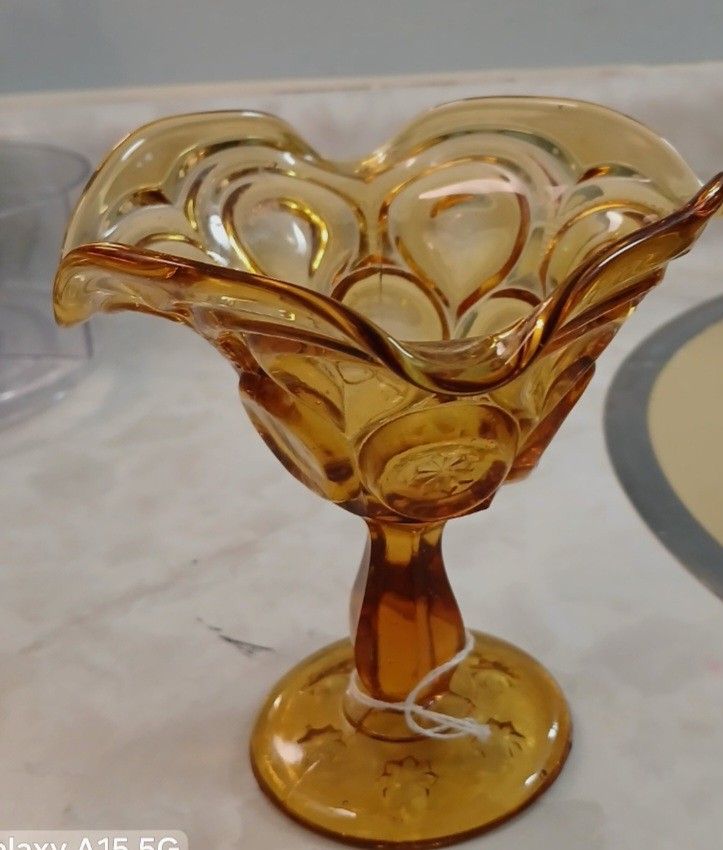 L E Smith Candy Dish