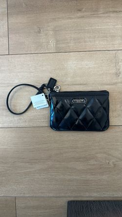 Coach Bag Pop Gloss Sm Wrist SV/Black