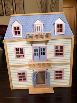 Beautiful wooden dollhouse
