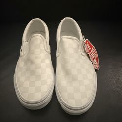 Vans women’s 5.0 Slip On Shoes / White