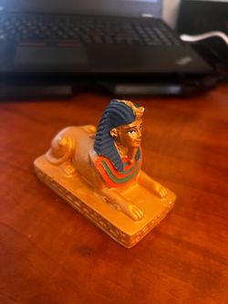 3.5” Egyptian Pharaoh Sphinx Statue – Gold Finish – Purchased in Egypt