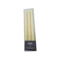 World Market yellow/ivory unscented taper candles, set of six. 10 in. NWT.