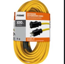NEW‼️. 100’ 12/3 AWG 15A Heavy Duty Extension Cord