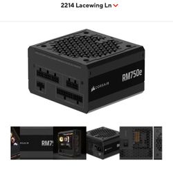 CORSAIR - RMe Series RM750e 80 PLUS Gold Fully Modular Low-Noise ATX 3.1 and PCIE 5.1 Power Supply - Black