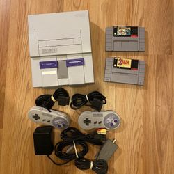 Super Nintendo SNES Bundle with Super Mario World (Renewed) 