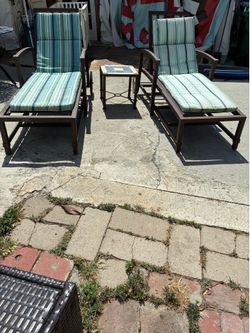 2 BEAUTIFUL CHAIRS AND ONE LITTLE TABLE