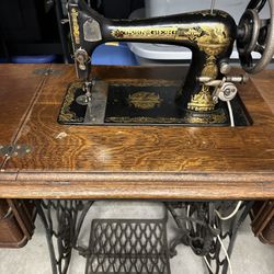 Antique Cabinet, Singer Sewing Machine