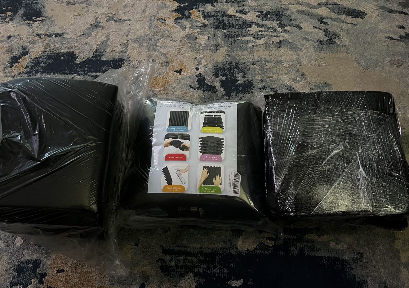 Acoustic Foam Panels Set Of 3