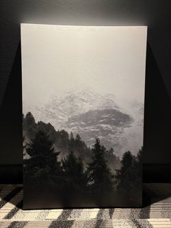 Misty Mountain Forest Canvas Wall Art