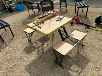 Vintage folding Picnic table