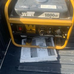 Used Wen 1800w Generator Will Start Only On Choke 