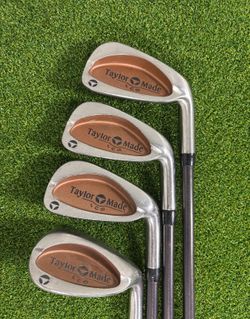 TaylorMade Burner LCG Irons 4 5 7 Lob Wedge Bubble 2 R-80 Graphite RH