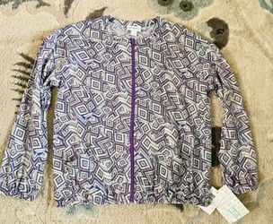 LuLaRoe Sz 14 Girls Zip Up Jacket NWT