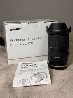 Tamron 18-300mm f/3.5-6.3 Di III-A VC (RF Mount) | Only Used Twice | Original Box & Packaging