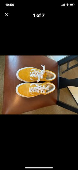 Suede yellow vans